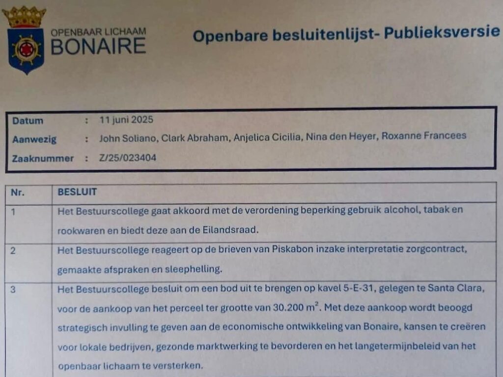 PARTISIPASHON DI ABSTENSHON DEN TUMAMENTU DI DESISHON NO TA EXKUSA PA ABRAHAM