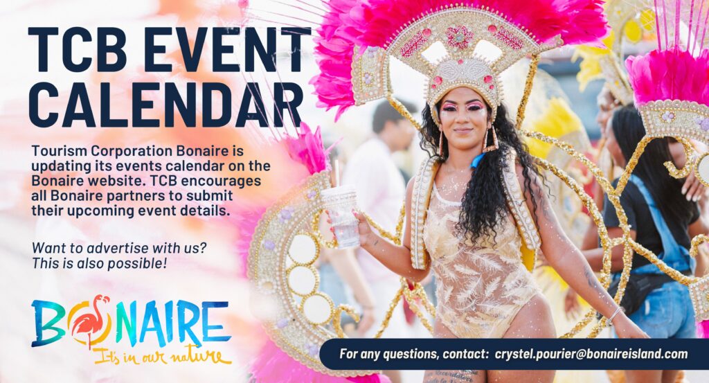 TOURISM CORPORATION BONAIRE TA INVITÁ BO PA ENTREGÁ FECHA DI BO EVENTONAN PA AÑA 2026