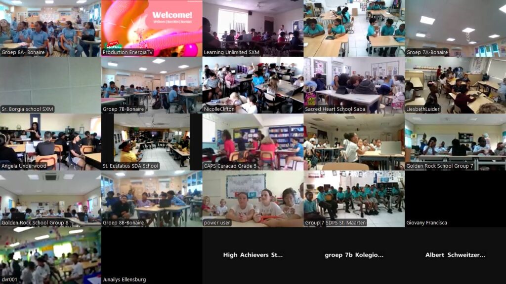 KONOSEMENTU DI OSÉANO DEN SU MIHÓ FORMA: ECO DETECTIVES CURACAO TA GANA E BIG LIVE NATURE QUIZ MIENTRAS KU E KANTIDAT DI PARTISIPANTE TA ALKANSÁ UN REKÒR NOBO