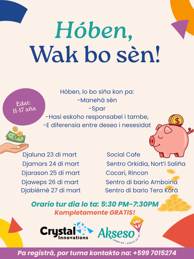 SENTRO AKSESO KU KURSO DI “WAK BO SÈN” PA NOS HÓBENNAN.