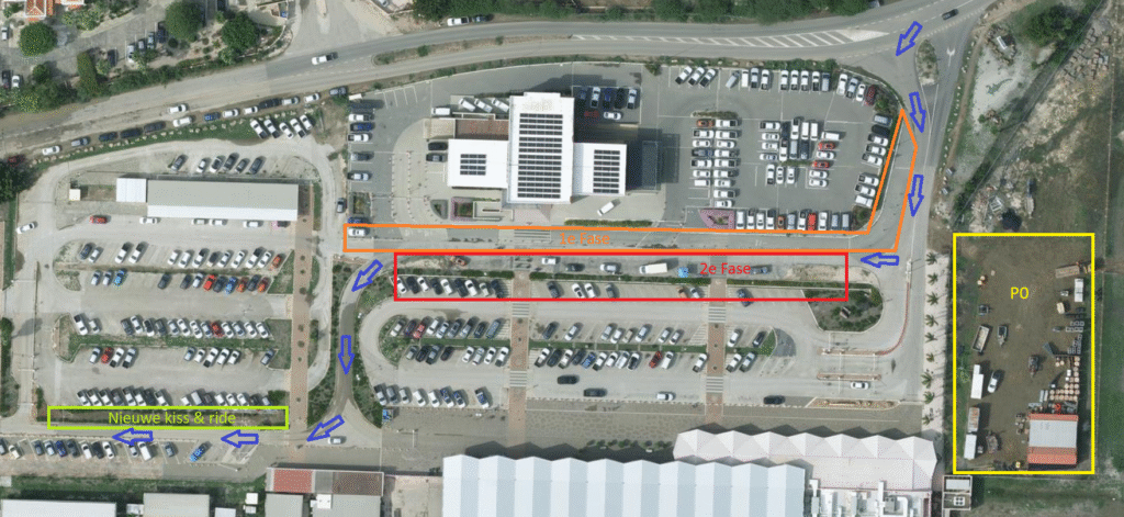 TRABOUNAN DI EKSPANSHON DI ZONA DI PARKER P1 NA FLAMINGO AIRPORT A KUMINSÁ