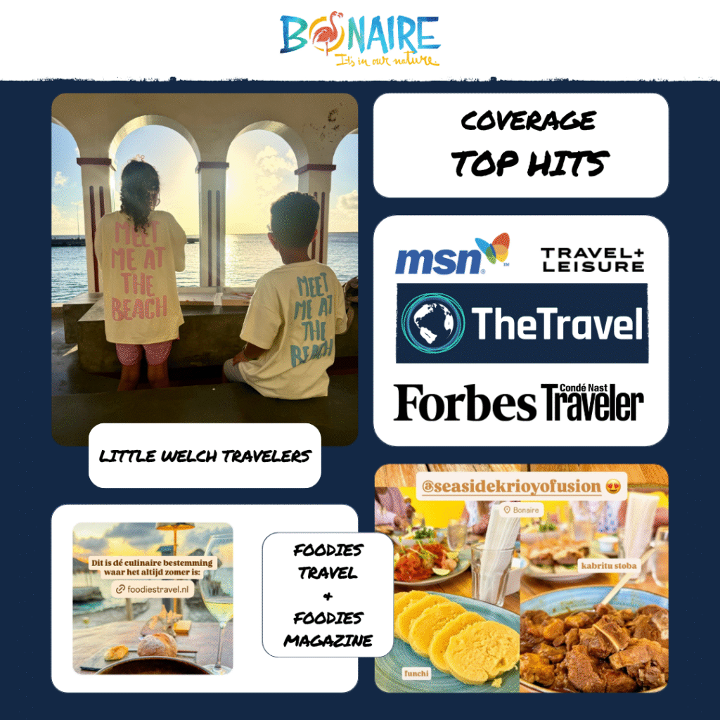 TOURISM CORPORATION BONAIRE TA RAPORTÁ RESULTADO DI RELASHON PÚBLIKO I ALKANSE DI MEDIONAN DI KOMUNIKASHON DEN E PROMÉ KUARTAL DI AÑA 2026  