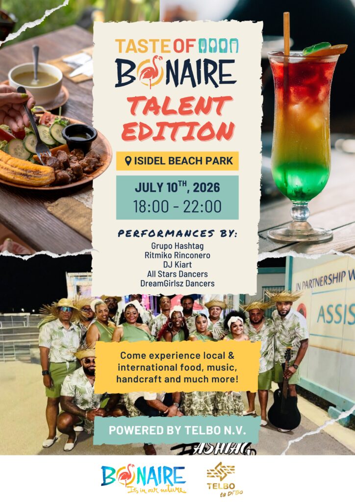 TCB HUNTU KU TELBO NV TA BAI ORGANISÁ E DI DOS  TASTE OF BONAIRE