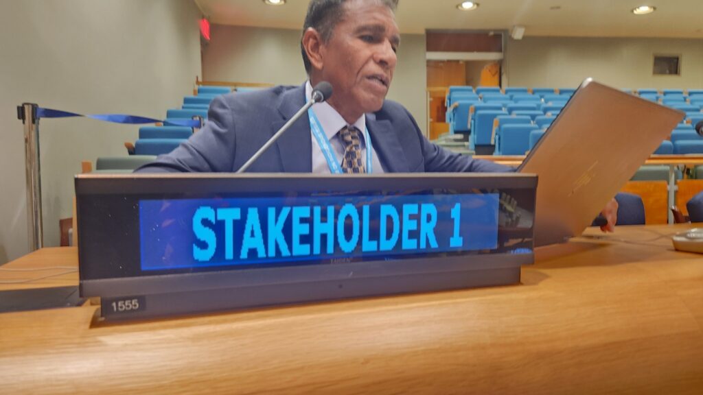 JAMES FINIES TA ANUNSIÁ UN MOMENTO HISTÓRIKO NA NASHONNAN UNI: BONAIRE DRAFT RESOLUTION FORMALMENTE REGISTRÁ DEN E 80 ASAMBLEA GENERAL DI NASHONNAN UNI