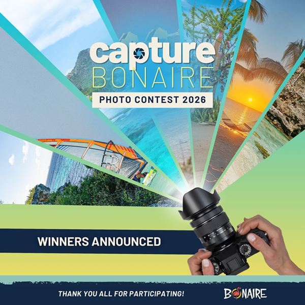 TOURISM CORPORATION BONAIRE TA ANUNSIÁ E GANADÓNAN DI CAPTURE BONAIRE PHOTO CONTEST 2026